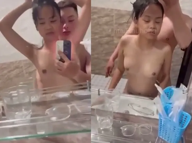 Thon gọn em cùng anh yêu xxx trước gương quay kỉ niệm